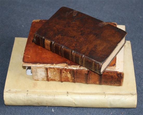 Cavitelli, Ludovico, d. 1583 - Cremonen Annales, calf, 8vo, armorial binding, front board detached, spine with loss,